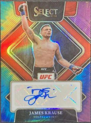 James Krause 2022 Panini Select UFC Signatures #42 Tie Dye