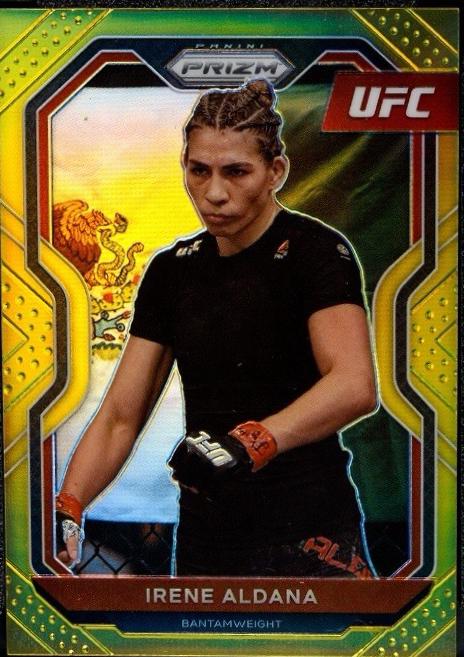 Irene Aldana 2021 Panini Prizm UFC Base #14 Gold