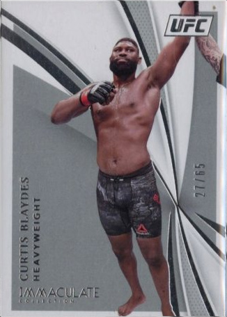 Curtis Blaydes 2021 Panini Immaculate UFC Base #40 Platinum