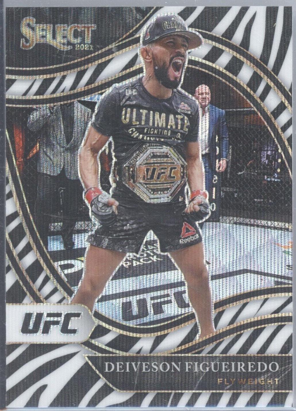 Deiveson Figueiredo 2021 Panini Select UFC Octagonside #294 Zebra