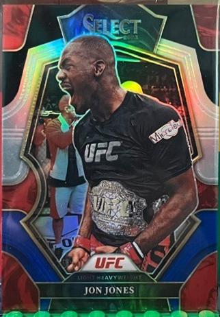Jon Jones 2023 Panini Select UFC Premier Level #154 Black Blue