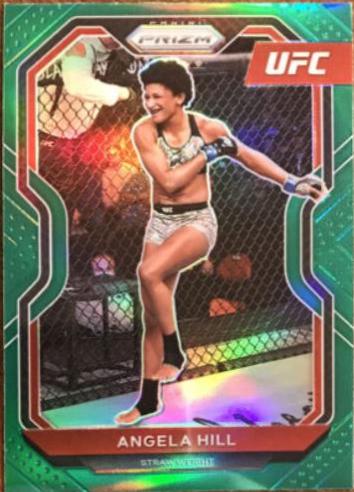 Angela Hill 2021 Panini Prizm UFC Base #86 Green