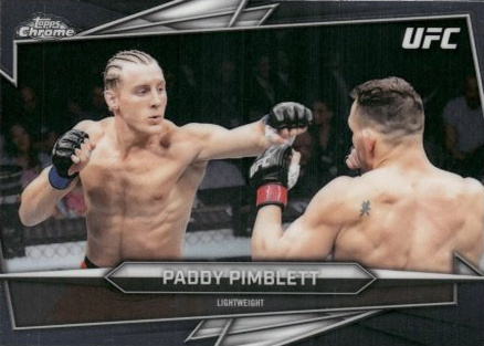 Paddy Pimblett 2026 Topps Chrome UFC Base #23 Black Ray Wave Refractor