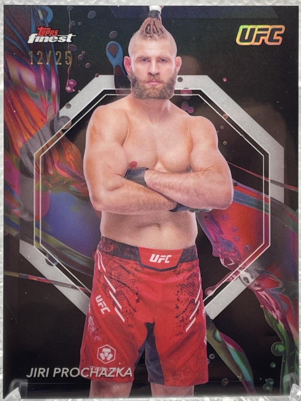 Jiri Prochazka 2024 Topps Finest UFC Base Common #78 Black Refractor