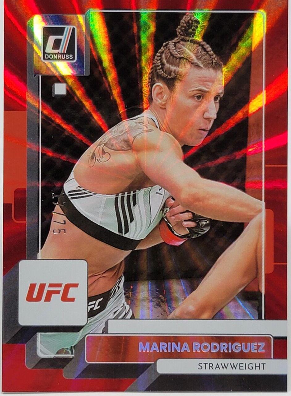 Marina Rodriguez 2023 Panini Donruss UFC Base #55 Red Laser