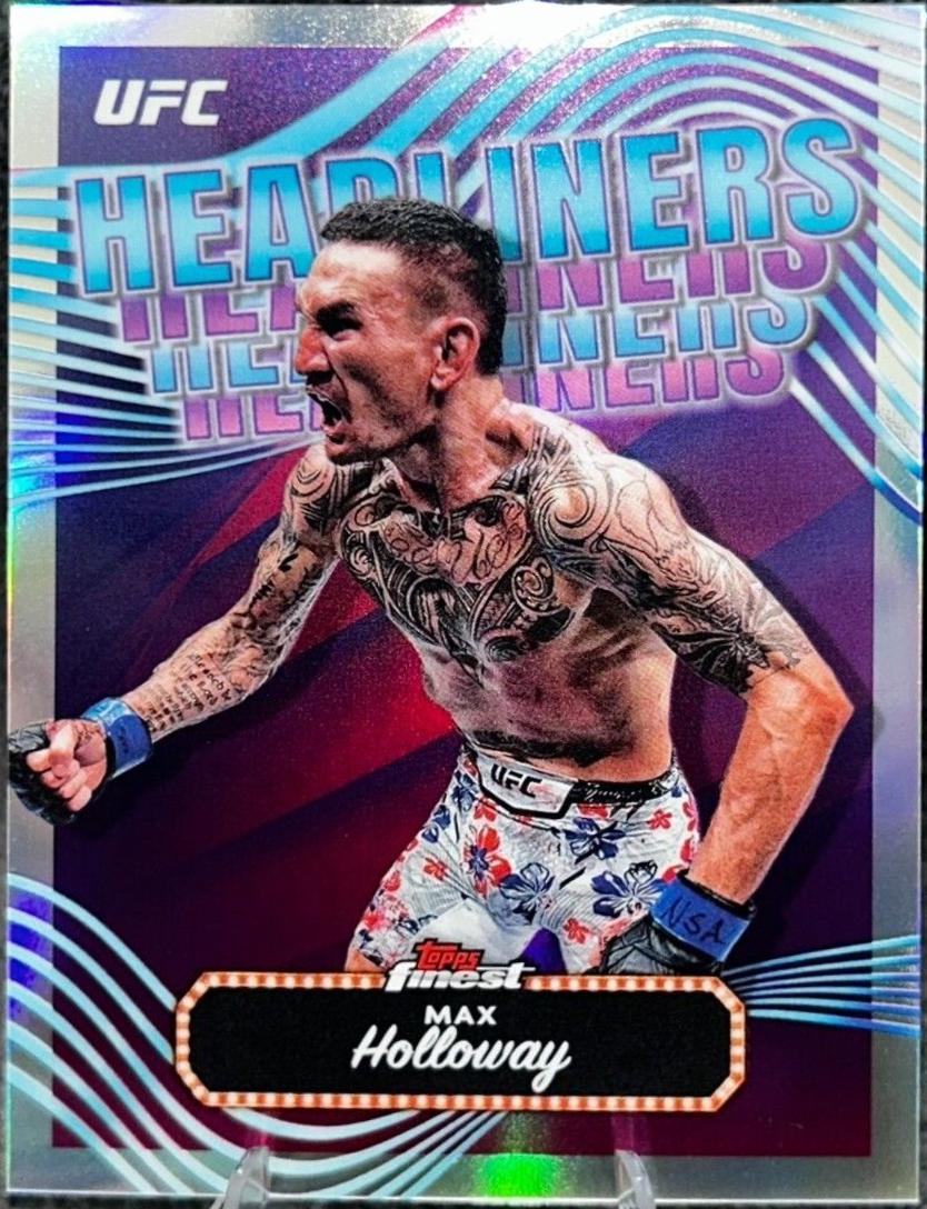 Max Holloway 2024 Topps Finest UFC Headliners #HDL-6 Refractor