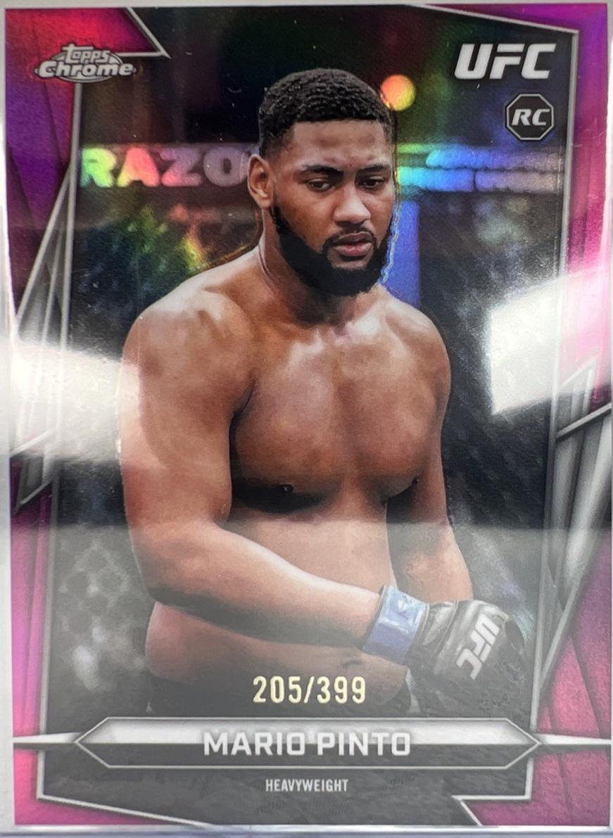 Mario Pinto 2026 Topps Chrome UFC Base #31 Magenta Refractor