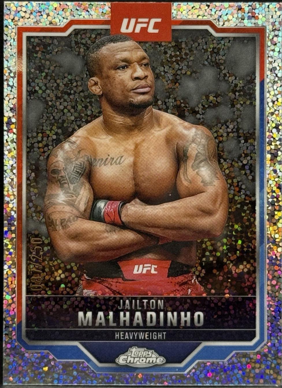 Jailton Almeida 2025 Topps Chrome UFC Base #112 Speckle Refractor