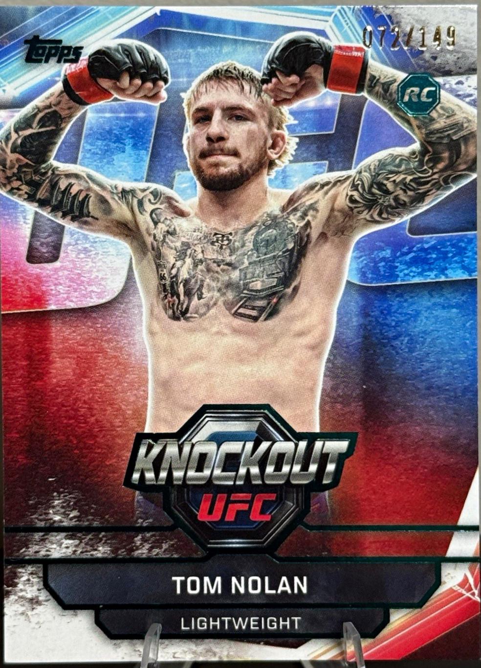 Tom Nolan 2026 Topps Knockout UFC Base #72 Teal