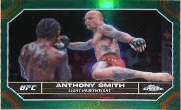 Anthony Smith 2024 Topps Chrome UFC Base #19 Green Refractor