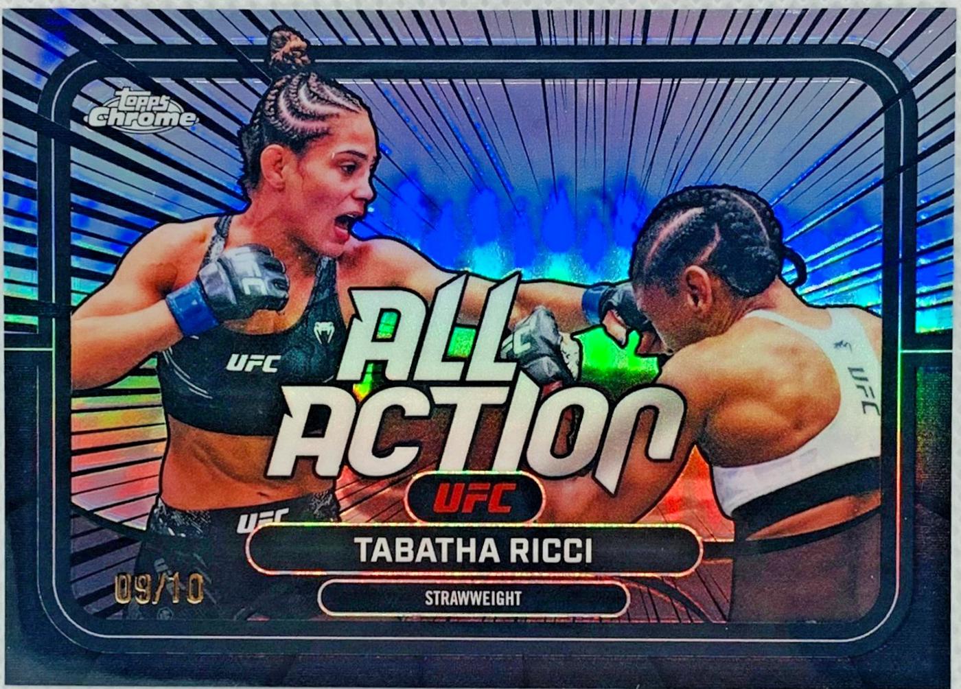 Tabatha Ricci 2026 Topps Chrome UFC All-Action #AA-34 Black Refractor