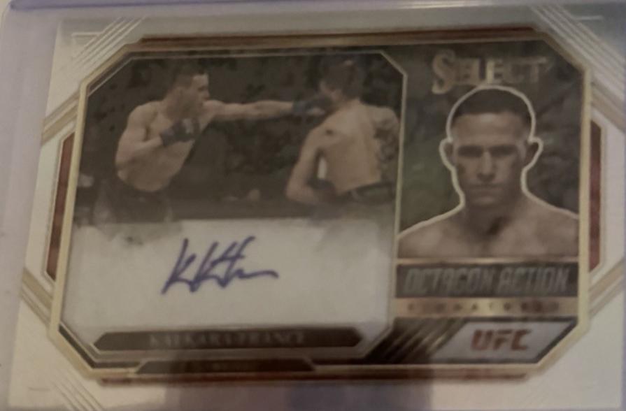 Kai Kara-France 2023 Panini Select UFC Octagon Action Signatures #OA-KKF Disco