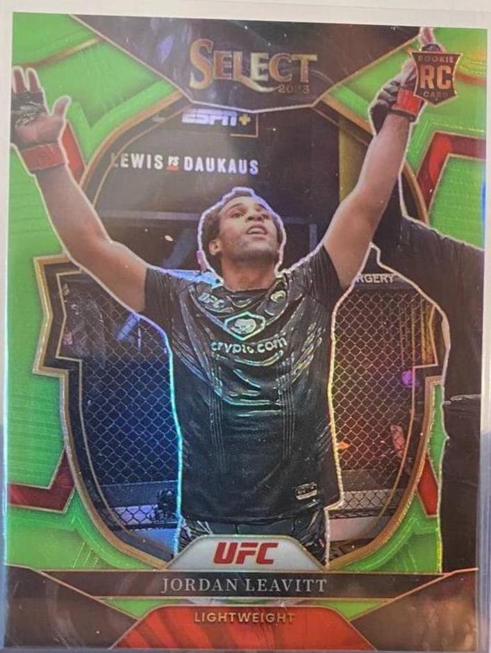Jordan Leavitt 2023 Panini Select UFC Concourse #7 Neon Green