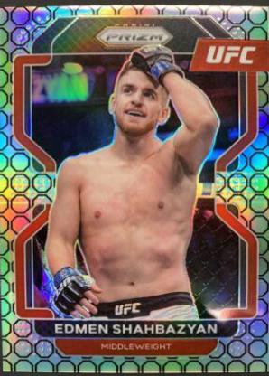 Edmen Shahbazyan 2022 Panini Prizm UFC Base #133 Octagon