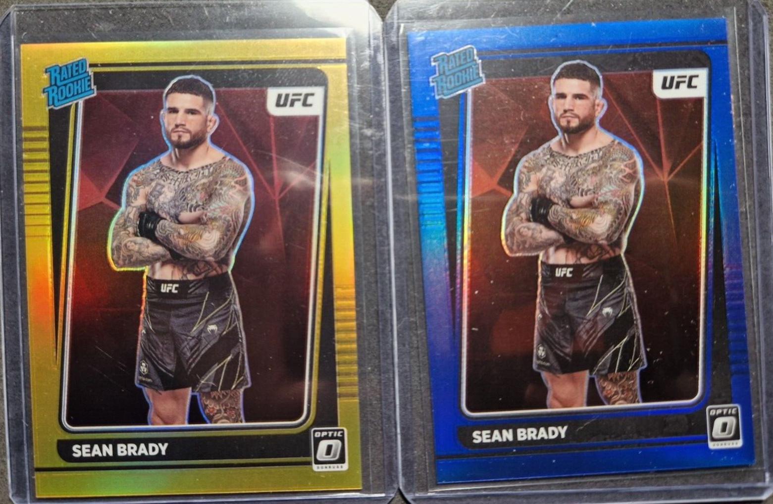 Sean Brady 2022 Panini Donruss Optic UFC Base #118 Gold