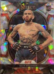 Sean Woodson 2023 Panini Select UFC Concourse #23 Cracked Ice
