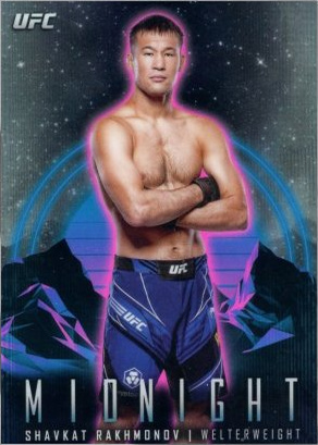 Shavkat Rakhmonov 2024 Topps Midnight UFC Base #24 Black Light