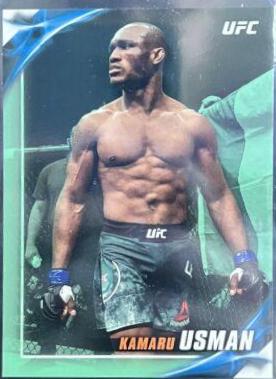 Kamaru Usman 2019 Topps UFC Knockout Base #35 Green