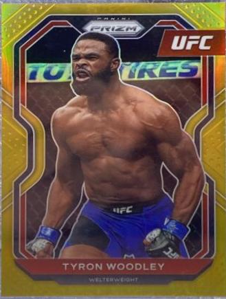Tyron Woodley 2021 Panini Prizm UFC Base #33 Gold