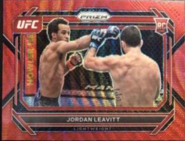 Jordan Leavitt 2023 Panini Prizm UFC Base #84 Ruby Wave