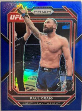 Paul Craig 2023 Panini Prizm UFC Base #164 Blue