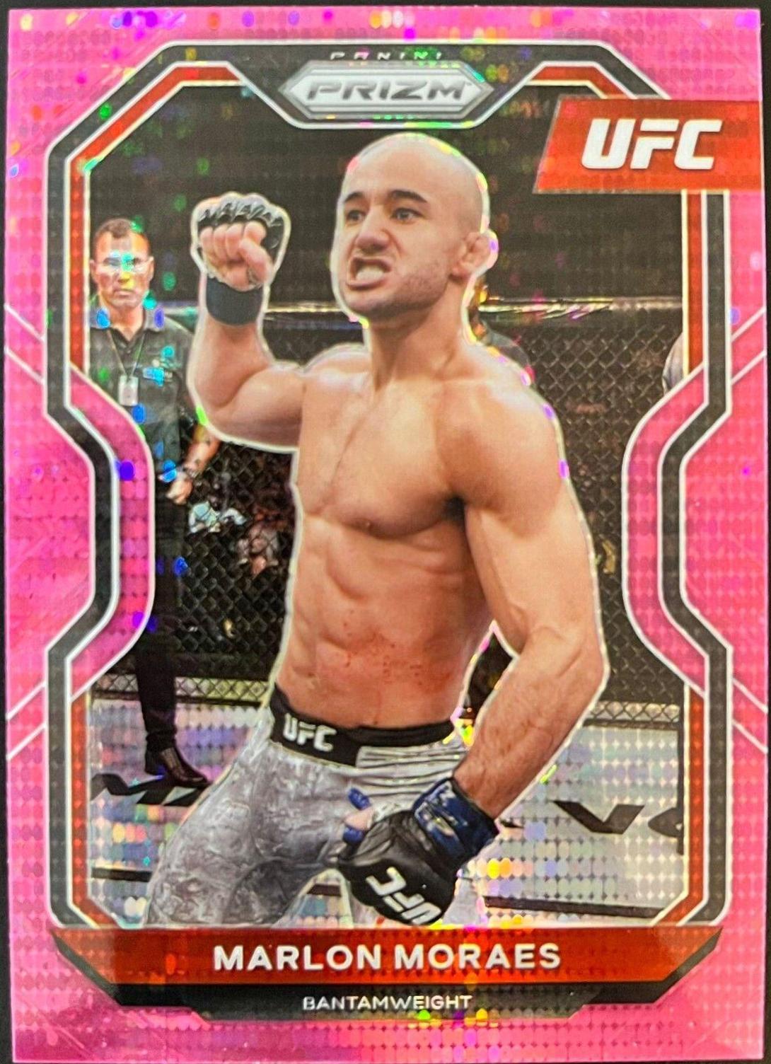 Marlon Moraes 2021 Panini Prizm UFC Base #57 Pink Pulsar