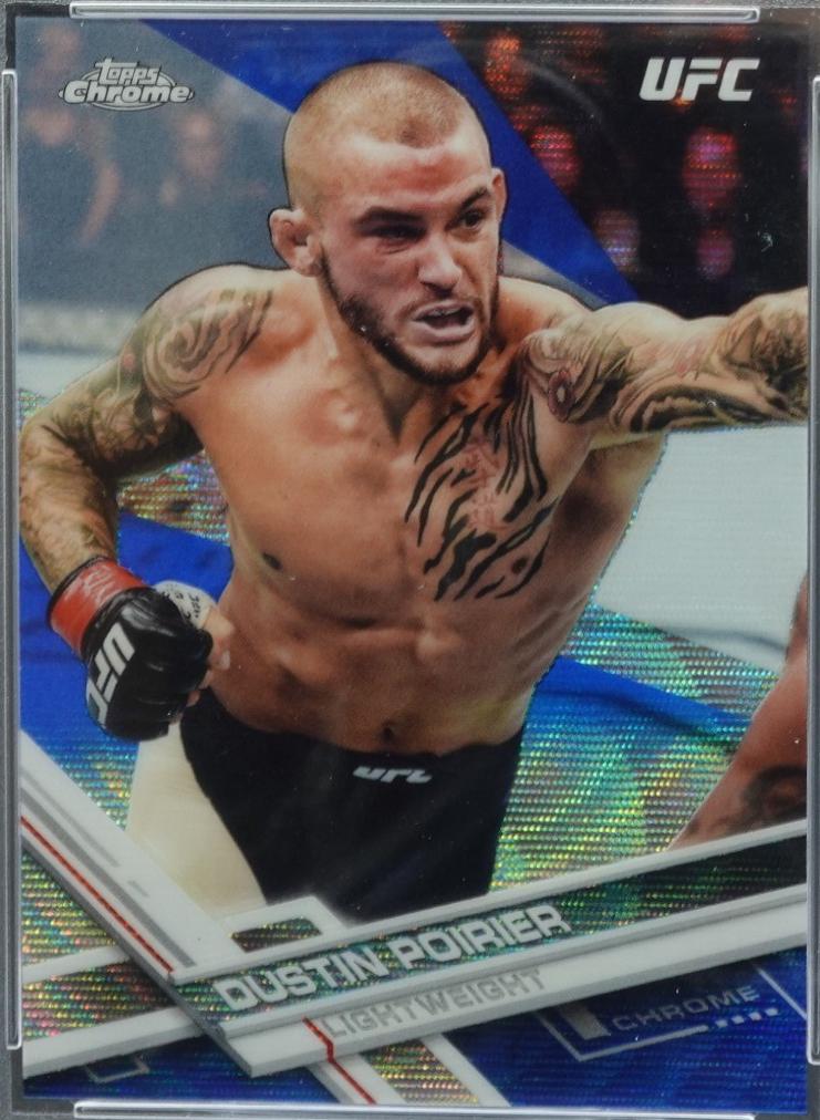 Dustin Poirier 2017 Topps Chrome UFC Base #8 Blue Wave