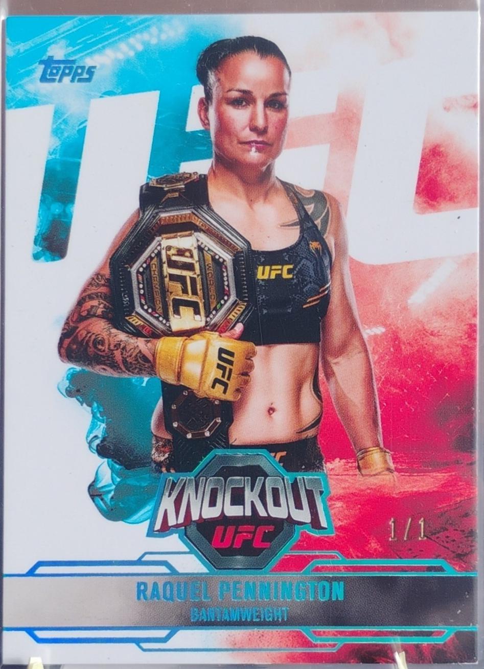 Raquel Pennington 2025 Topps Knockout UFC Base #63 Platinum