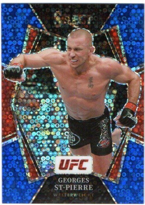 Georges St-Pierre 2022 Panini Select UFC Premier Level #108 Blue Disco