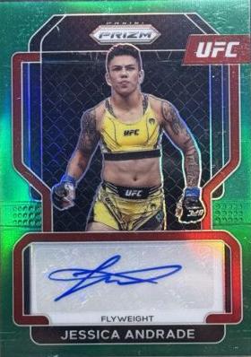 Jessica Andrade 2022 Panini Prizm UFC Signatures #31 Green
