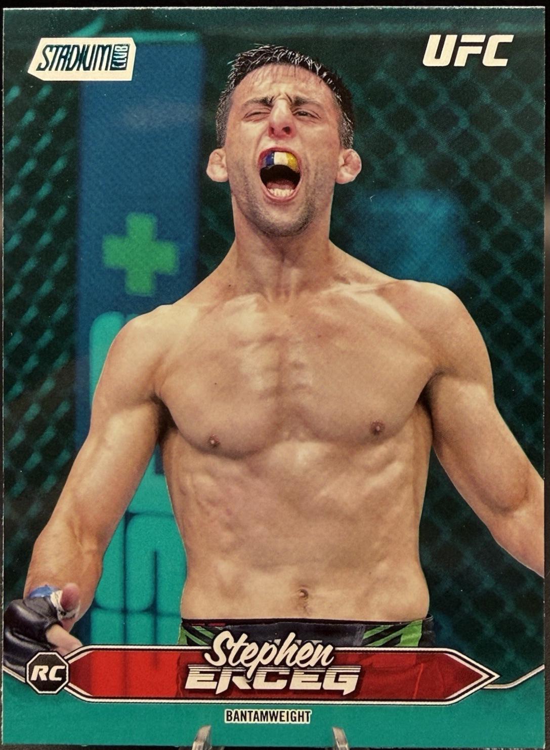 Stephen Erceg 2025 Topps Stadium Club UFC Base #183 Teal