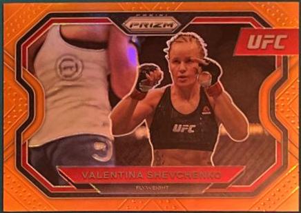 Valentina Shevchenko 2021 Panini Prizm UFC Base #139 Orange