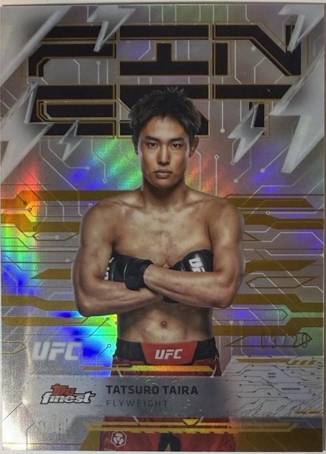 Tatsuro Taira 2025 Topps Finest UFC Base Rare #245 Gold Refractor