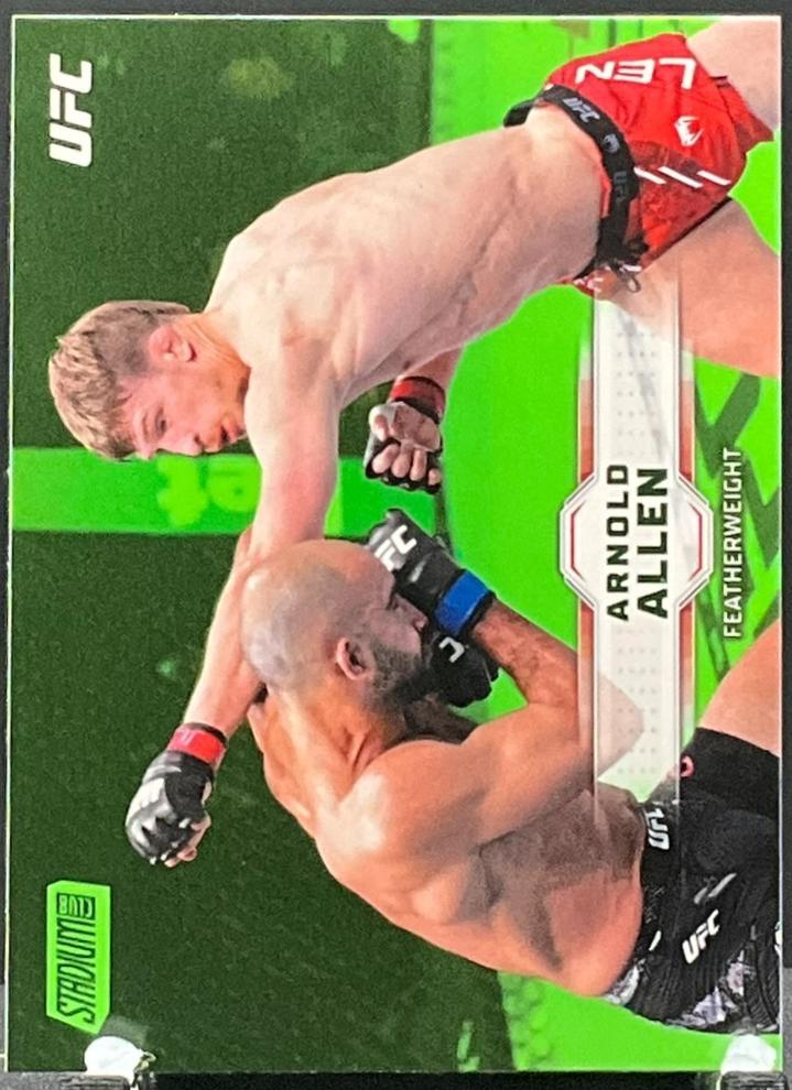 Arnold Allen 2026 Topps Stadium Club UFC Base #101 Lime Green