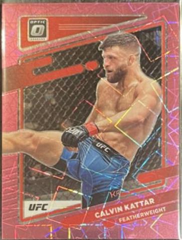 Calvin Kattar 2022 Panini Donruss Optic UFC Base #68 Pink Velocity