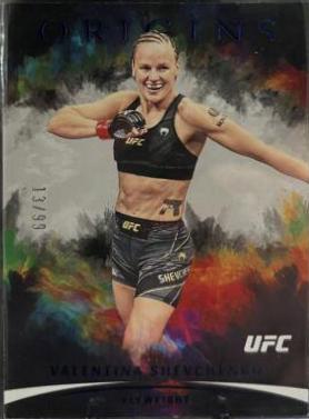 Valentina Shevchenko 2022 Panini Chronicles UFC Base Origins #134 Blue