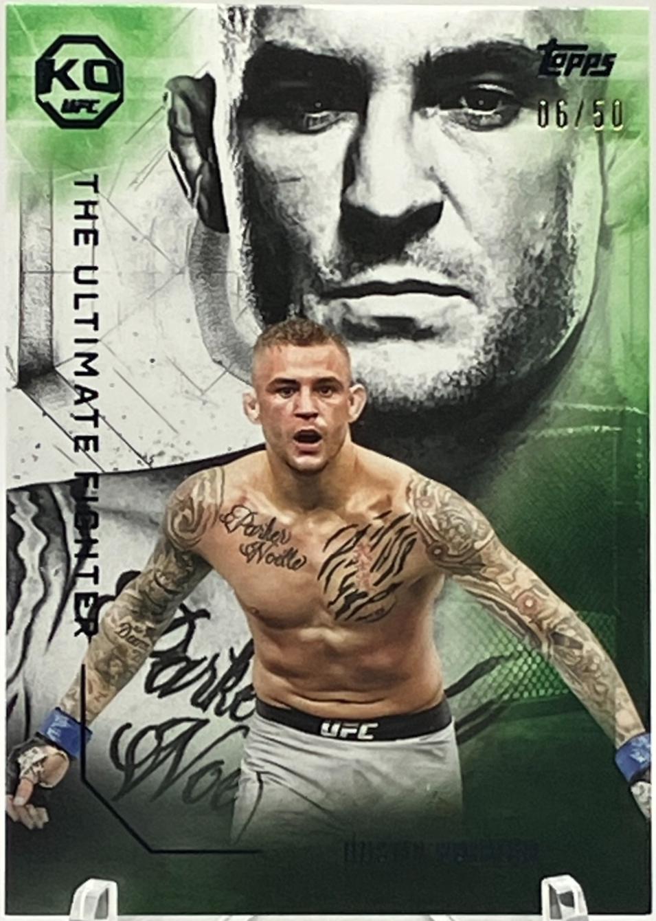 Dustin Poirier 2025 Topps Knockout UFC The Ultimate Fighter #UF-14 Blue