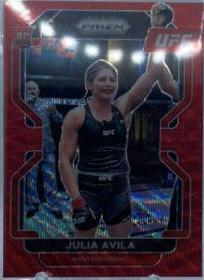 Julia Avila 2022 Panini Prizm UFC Base #136 Ruby Wave