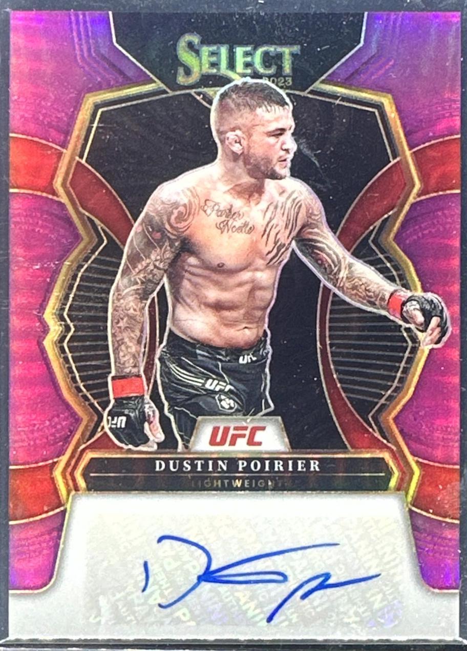 Dustin Poirier 2023 Panini Select UFC Signatures #26 Purple