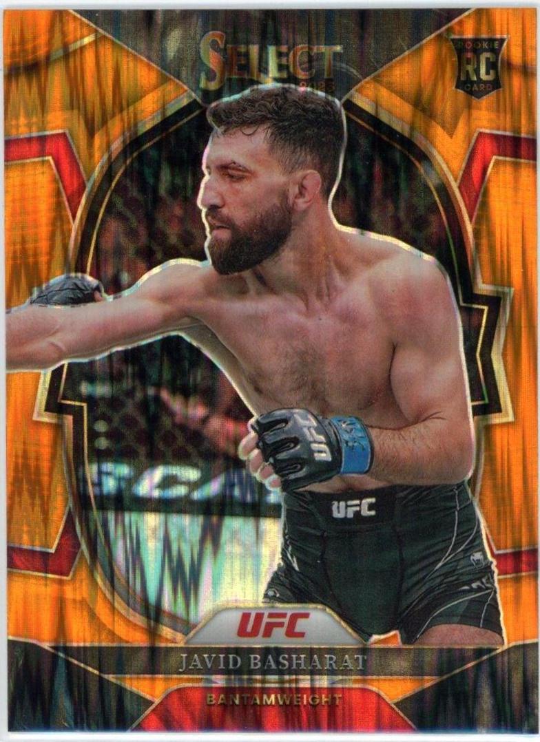 Javid Basharat 2023 Panini Select UFC Concourse #26 Orange Flash