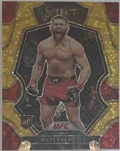 Matt Frevola 2023 Panini Select UFC Premier Level #107 Gold Disco