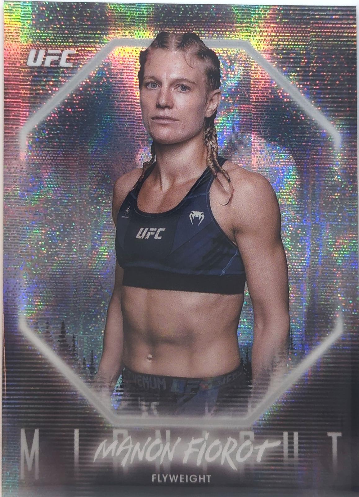 Manon Fiorot 2025 Topps Midnight UFC Base #81 Moon Beam