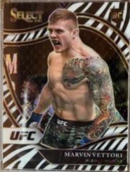 Marvin Vettori 2021 Panini Select UFC Octagonside #278 Zebra