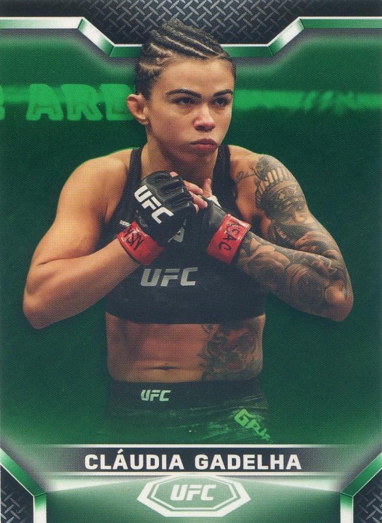 Claudia Gadelha 2020 Topps UFC Knockout Base #82 Green