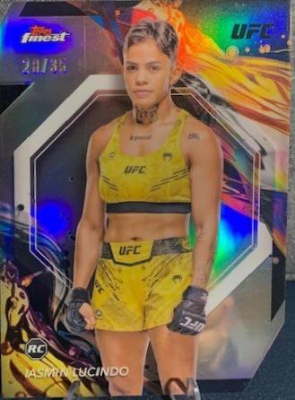 Iasmin Lucindo 2024 Topps Finest UFC Base Uncommon #182 Die-Cut Refractor