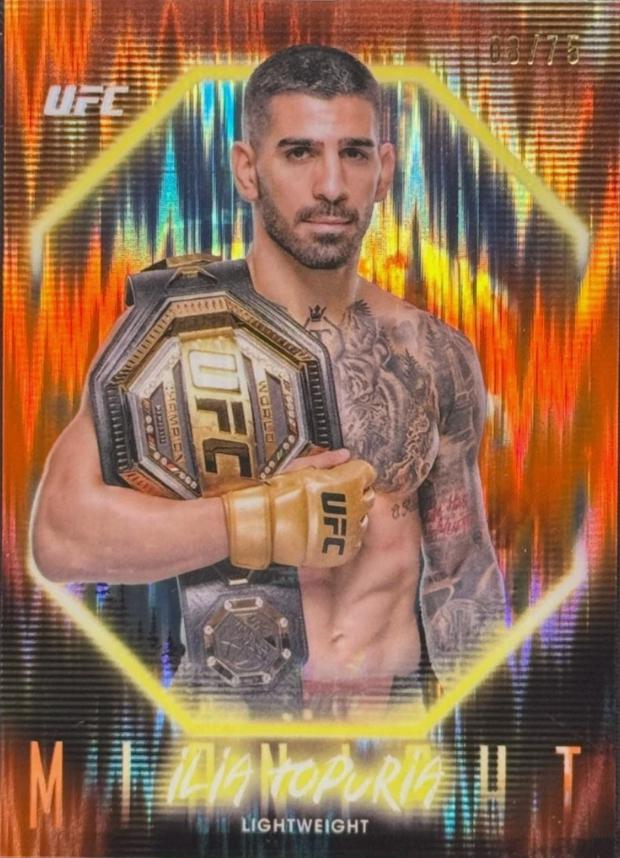 Ilia Topuria 2025 Topps Midnight UFC Base #11 Dusk