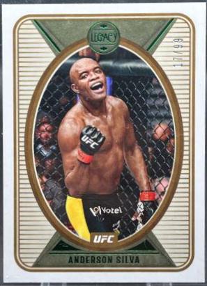 Anderson Silva 2022 Panini Chronicles UFC Base Spectra #387 Green