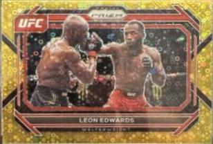 Leon Edwards 2023 Panini Prizm Under Card UFC Base #65 Red