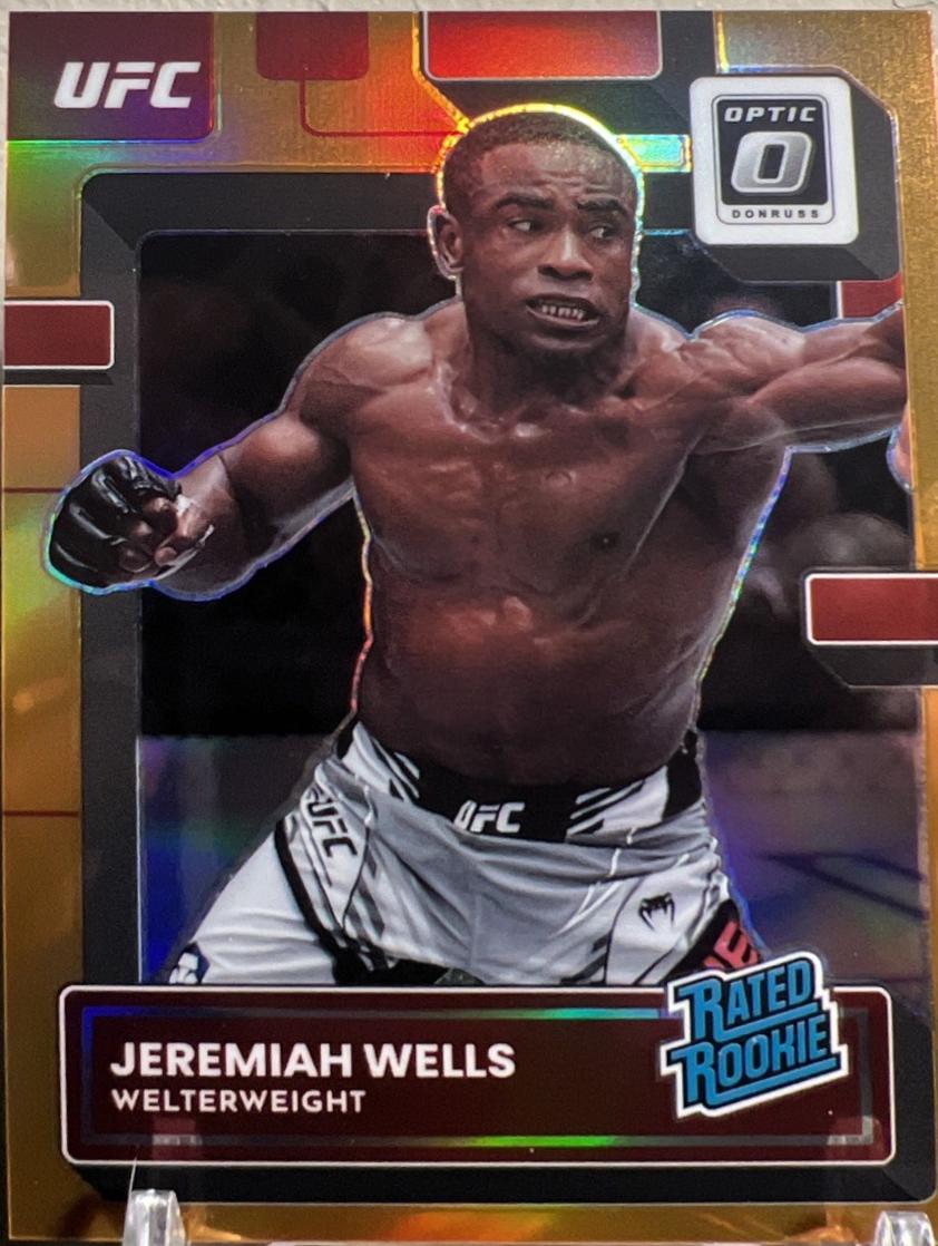 Jeremiah Wells 2023 Panini Donruss Optic UFC Base #136 Orange