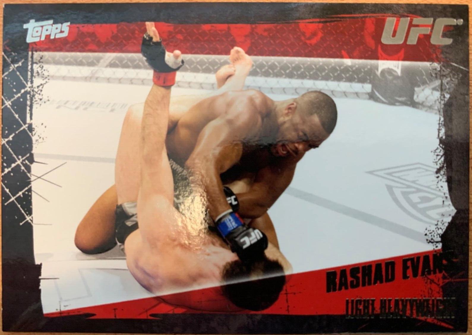Rashad Evans 2010 Topps UFC Base #61 Silver